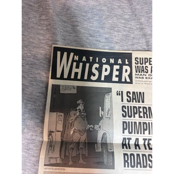 National Whisper Promo Newspaper Print Superman is Back! 1993 - Picture 3 of 8